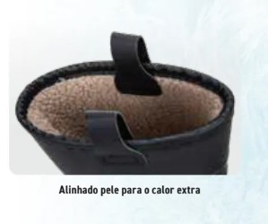 Vista interior de la bota de seguridad Neptune Rigger S5 CI FW75 en color negro. Puedes ver el forro de pelo sintético y las lengüetas en el borde superior del zapato. Se proporciona un enlace al artículo.